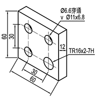 Supporting Gasket for Foot Pedestal (M6)